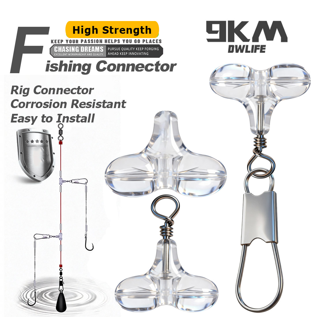 Fishing Lure Accessories - 9KM T Şeklinde Balıkçılık Çapraz Boncukları,