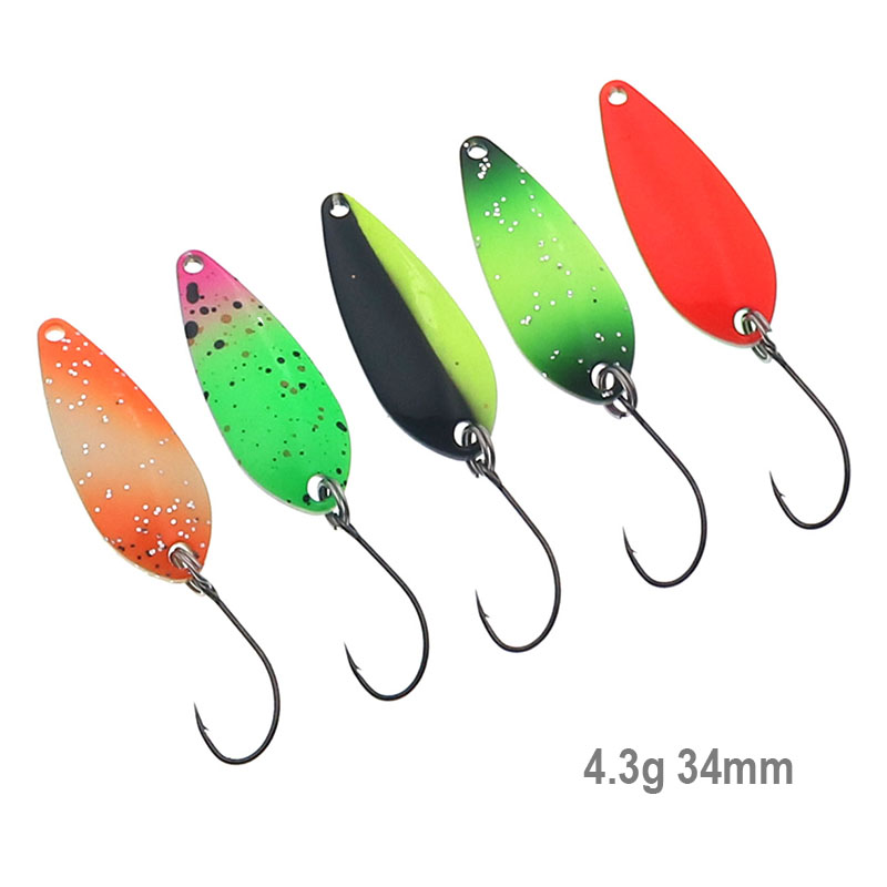 Fishing Lure Spoon - Balıkçılık Kaşık 4.3g 34mm UV Renkli