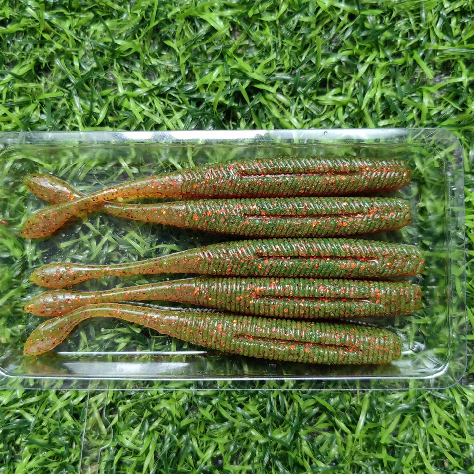 Fishing Lure Soft Plastic - SWOLFY 5 adet sopa solucan Softbait