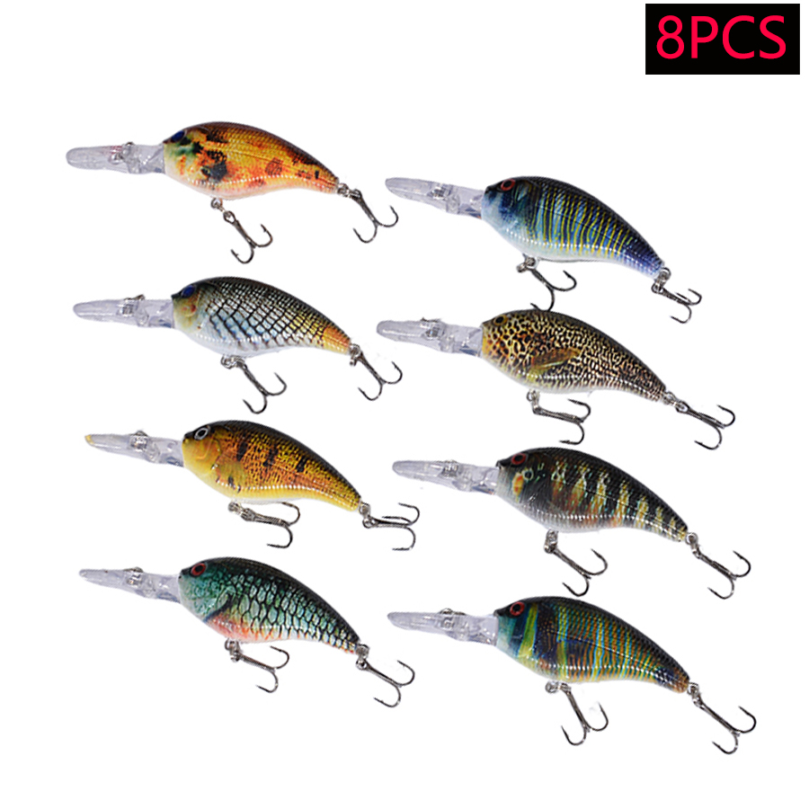 8 adet Jerkbait Minnow ABS Ser - Fishing Lure Spinnerbait incelemesi ve fiyatı